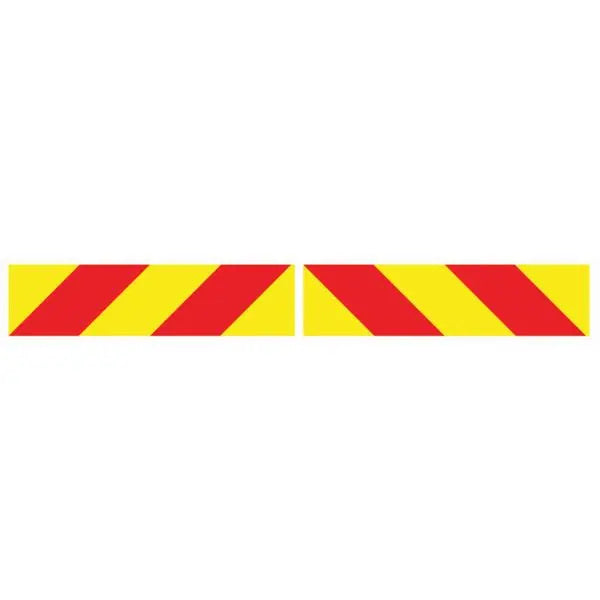 Heckmarkierung Warntafel Set – Selbstklebende Reflektierende Folie Für LKW & Wohnmobile (ECE70.01)
