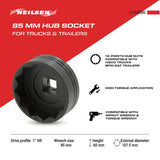 Neilsen CT6666 85mm 12-Point Hub Nut Socket – Iveco, SAF & BPW Europa Truck Parts