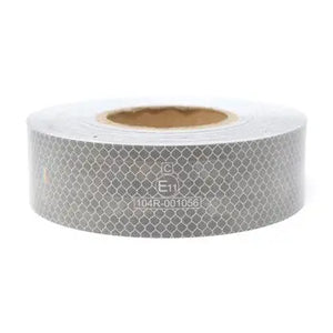 WHITE CONSPICUITY TAPE 50M Europa Truck Parts 